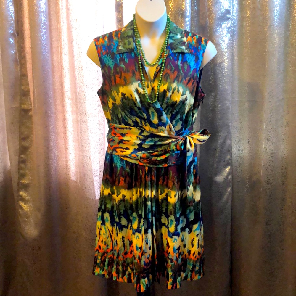 Ellen Tracy Colorful Dress